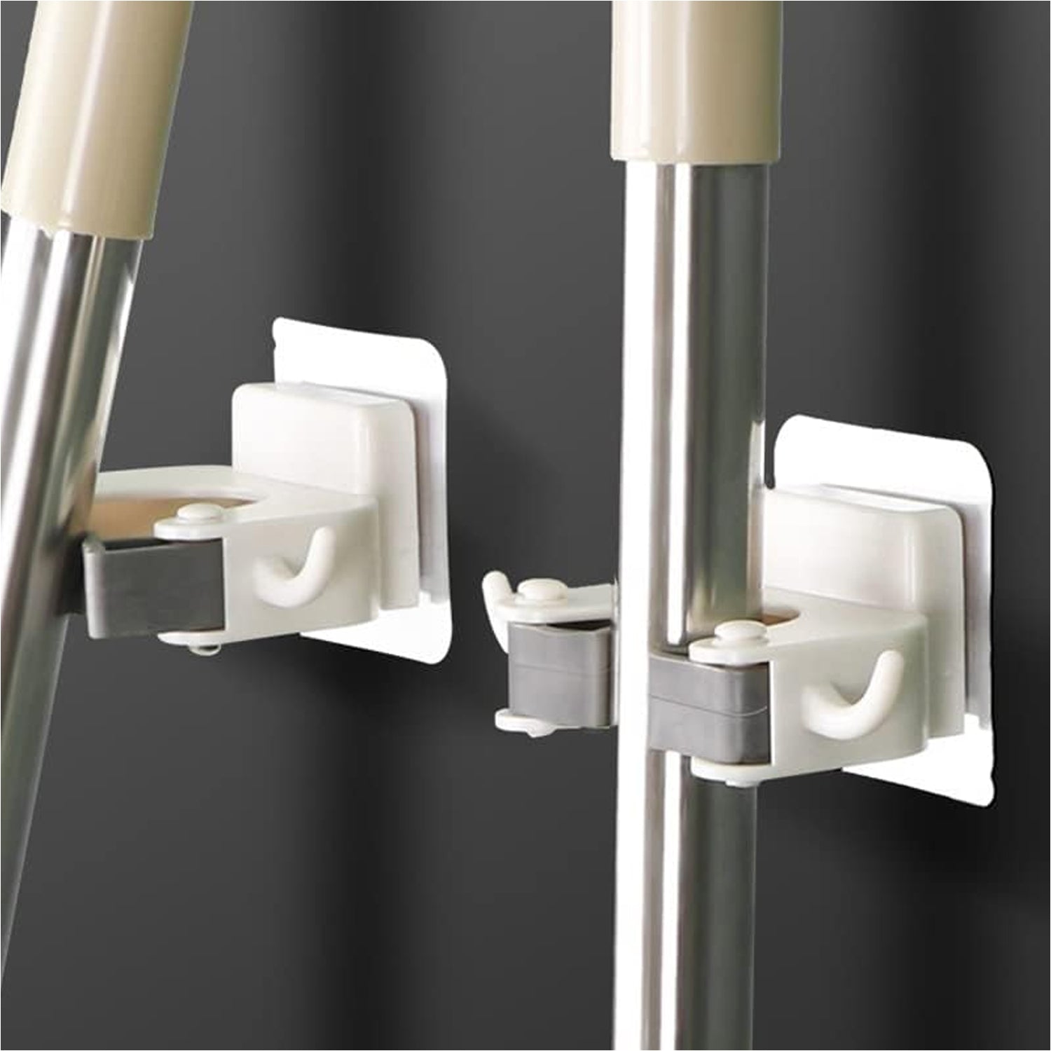 Wall Mounted Mop Broom Hanger Holder (1-Layer) Wall Mounted Mop Broom Hanger Holder (1-Layer)